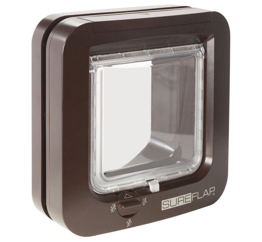 Sureflap Microchip Kattenluik - Kattenluik - 22x13x25 cm Bruin