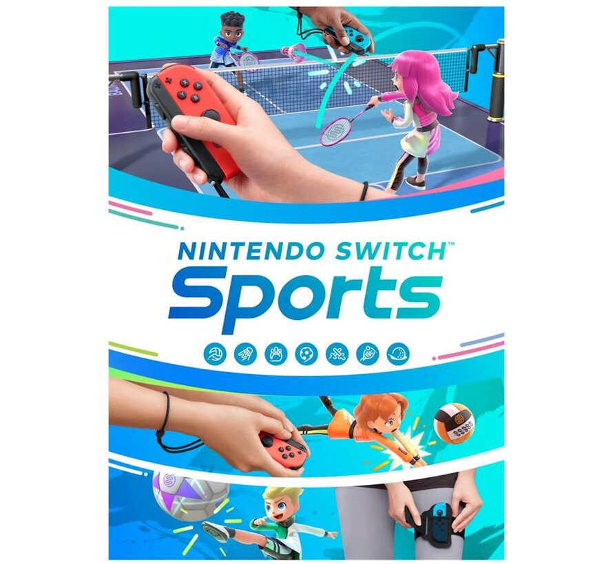 NINTENDO Switch Rood en Blauw - Switch Sports + 3 maanden Nintendo Online