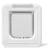 Cat Mate Elite Microchip Kattenluik Met Timer Bediening - Kattendeur - Wit