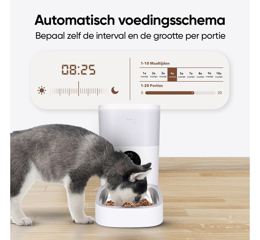 Pets Pride Automatische Voerbak Kat 4 Liter met Full HD camera