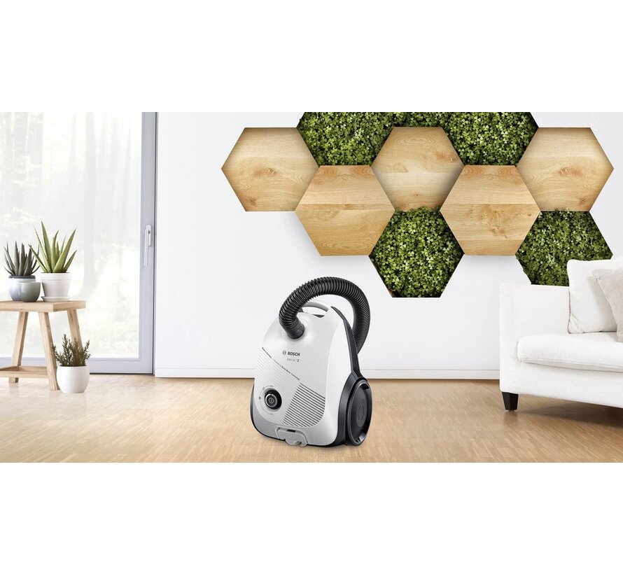 Bosch BGLS2WH1H Serie 2 Stofzuiger met zak 600 Watt Wit