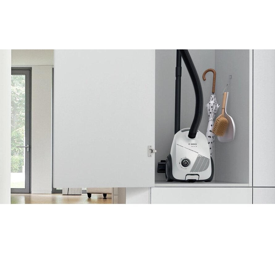 Bosch BGLS2WH1H Serie 2 Stofzuiger met zak 600 Watt Wit
