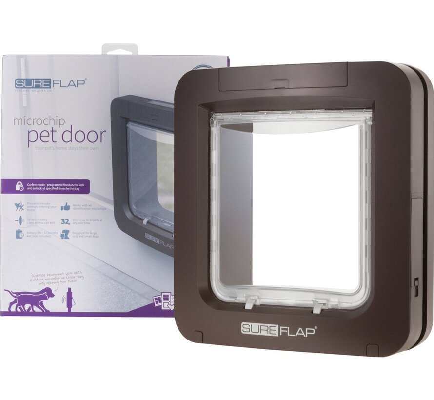Sureflap Huisdierluik - Kattenluik - 27.2x13.5x31.7 cm 2.2 kg Bruin