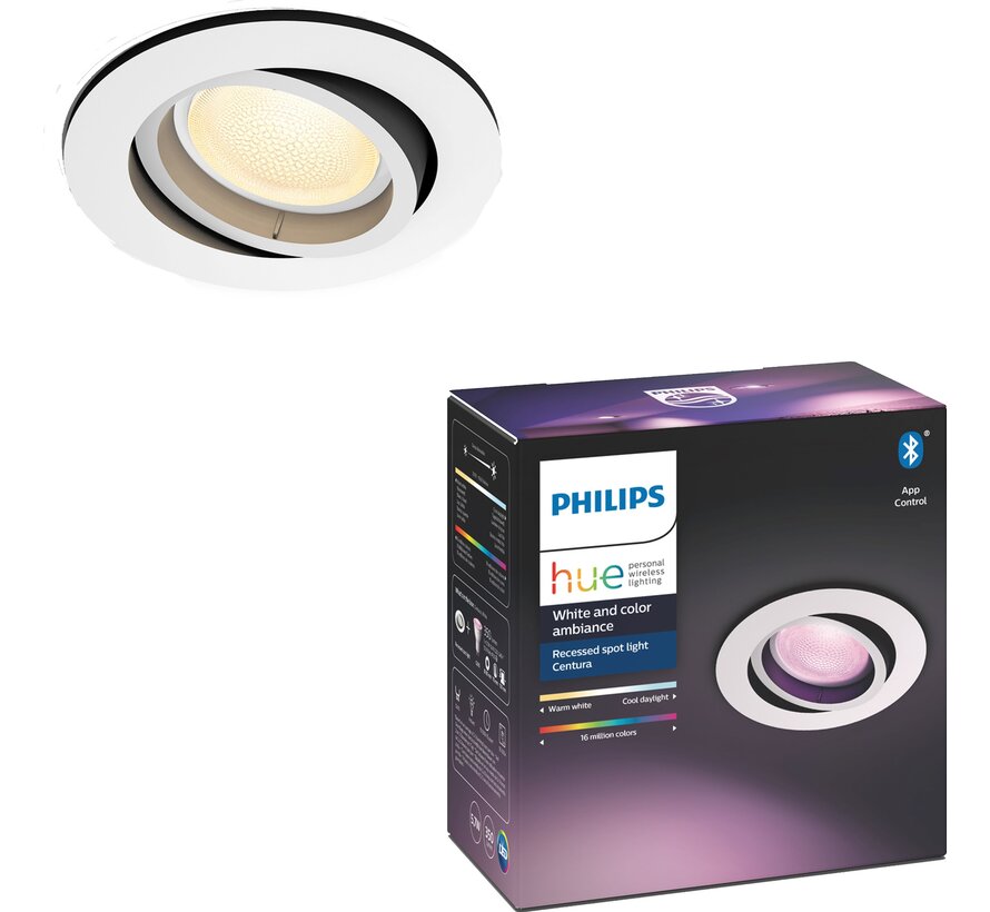 PHILIPS HUE Centura Wit inbouwspot White and Color