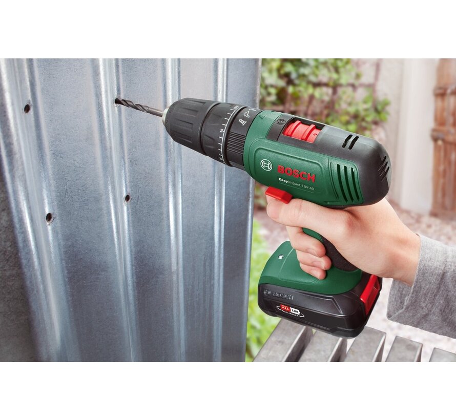 Bosch EasyImpact 18V-40 Accuklopboormachine Zonder accu en lader