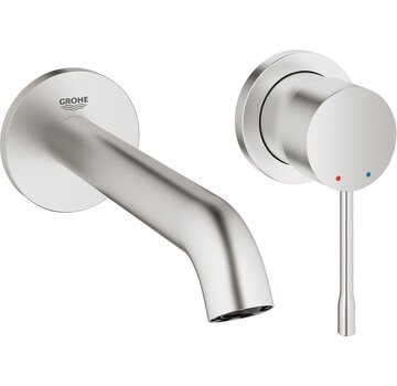 Grohe Essence - 2-gats wastafelkraan M, supersteel 19408DC1