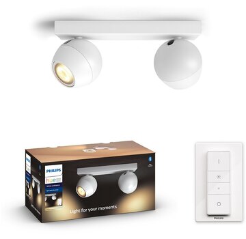 Philips Hue Buckram 2-Spot opbouwspot White Ambiance Wit