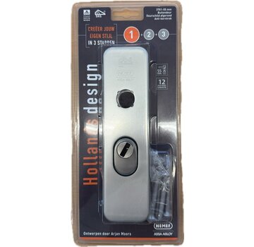 NEMEF Hollands Design Deurschild Afgerond Anti-kerntrek SKG 3-sterren 3701-55mm