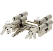 Nemef veiligheidscilinder 30/30 mm SKG 3-sterren gelijksluitend (4 stuks)