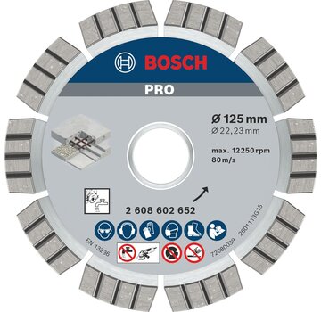 Bosch Prof diamantschijf 125mm beton