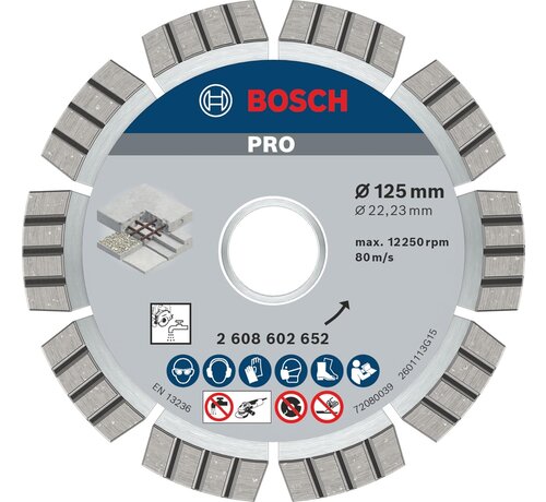 Bosch Prof diamantschijf 125mm beton