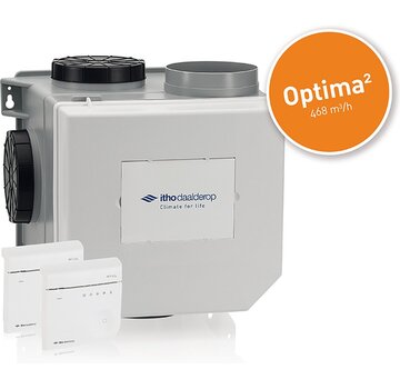 Itho Daalderop CVE-S HE optima2 ventilatorbox 468m3/h EU & perilex stekker