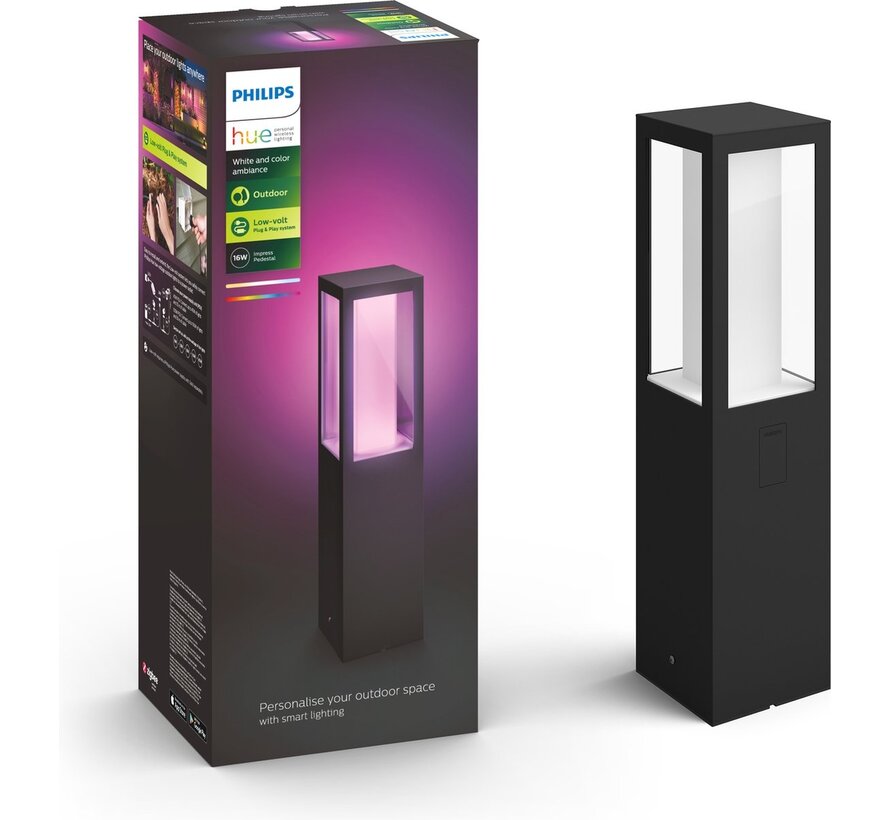Philips Hue Outdoor Impress buitenlamp op sokkel - Retourdeal