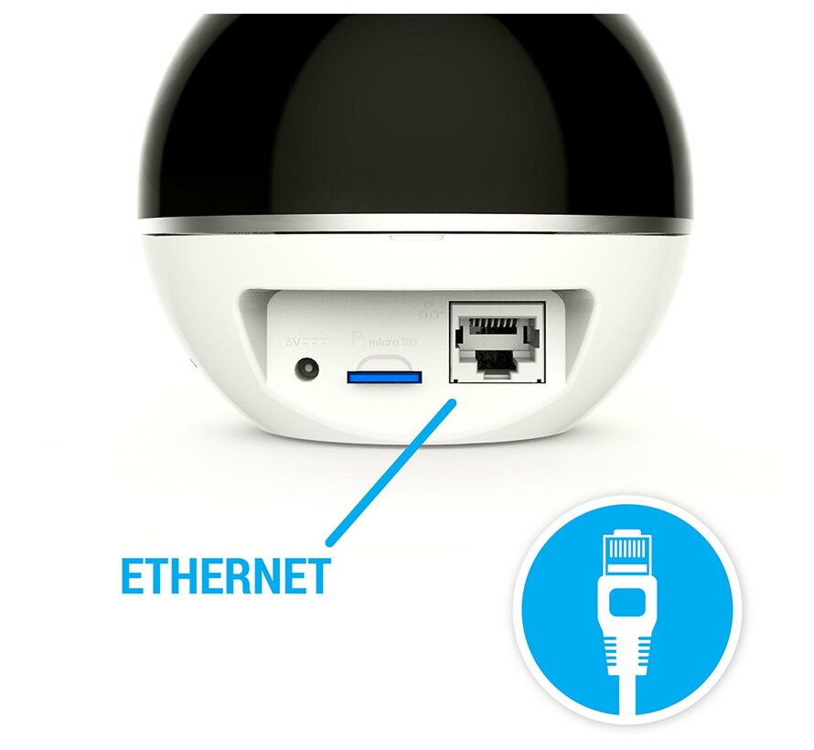 EZVIZ By Hikvision C6T Mini Indoor Wifi-camera Wit