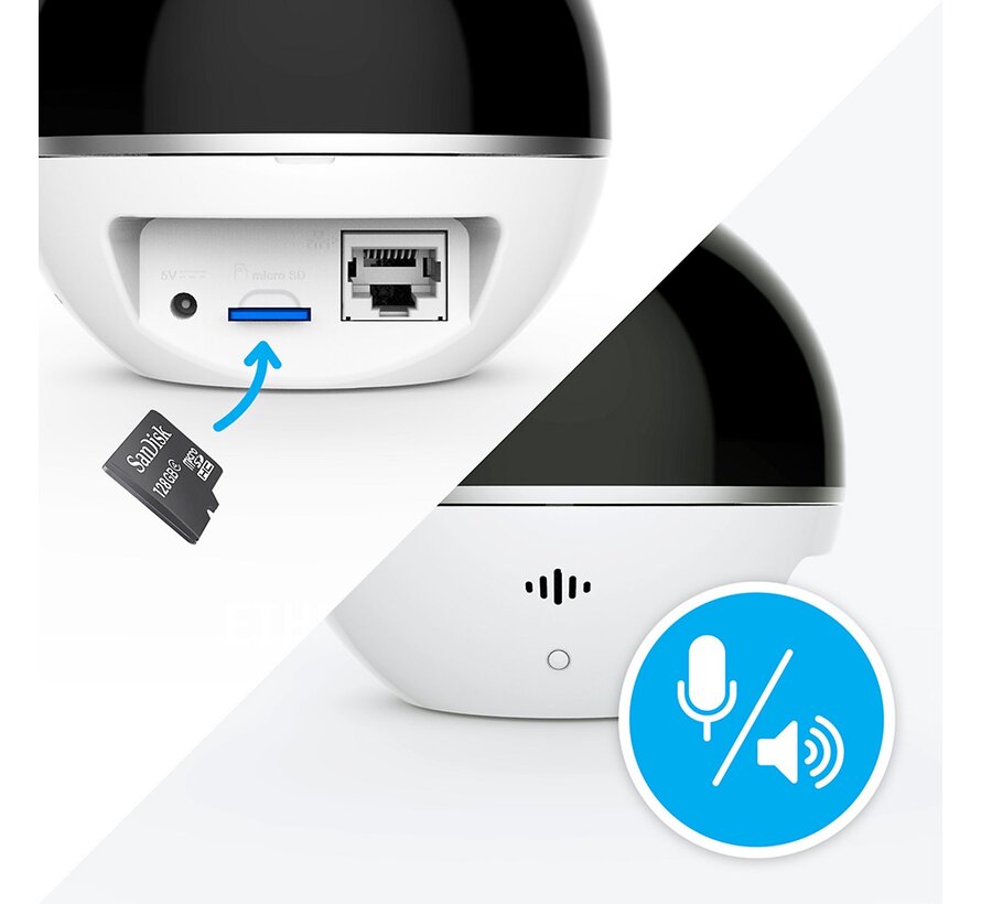 EZVIZ By Hikvision C6T Mini Indoor Wifi-camera Wit