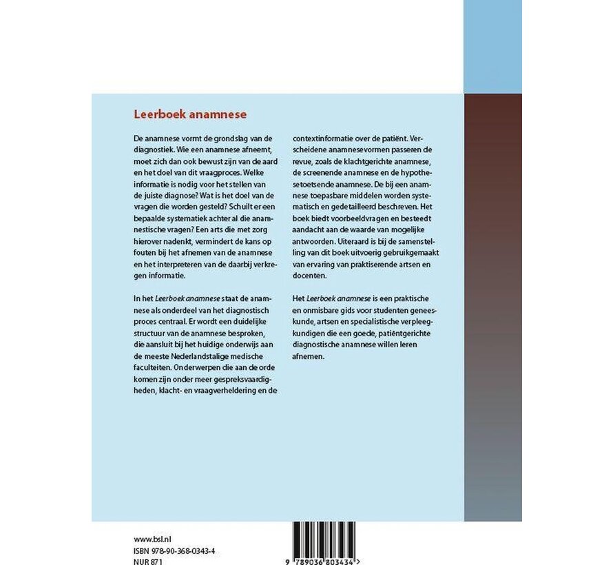 Leerboek anamnese