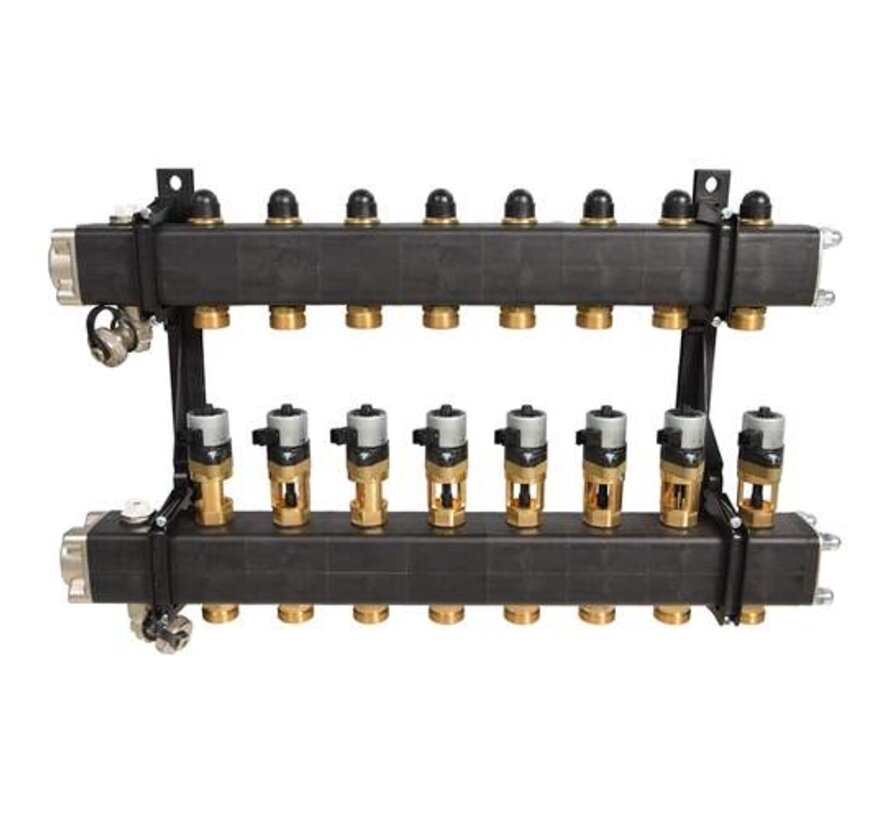 Itho Daalderop Autotemp Spider 5 groeps verdeler/verzamelaar inclusief motoren