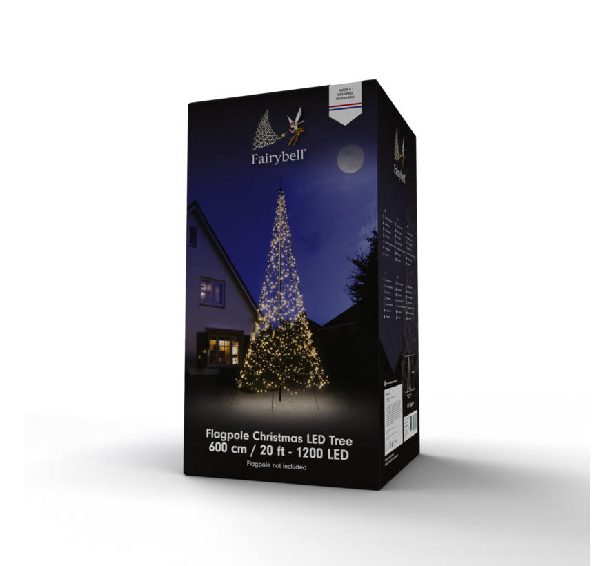 Fairybell | 6 meter | 1200 LED-lampjes | Warm wit