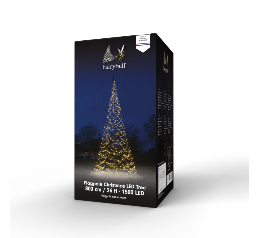 Fairybell | 8 meter | 1500 LED-lampjes | Warm wit
