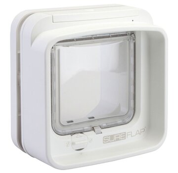 Sureflap Sureflap Dierenluik Microchip Dualscan - Kattenluik - 20x7x20 cm Wit