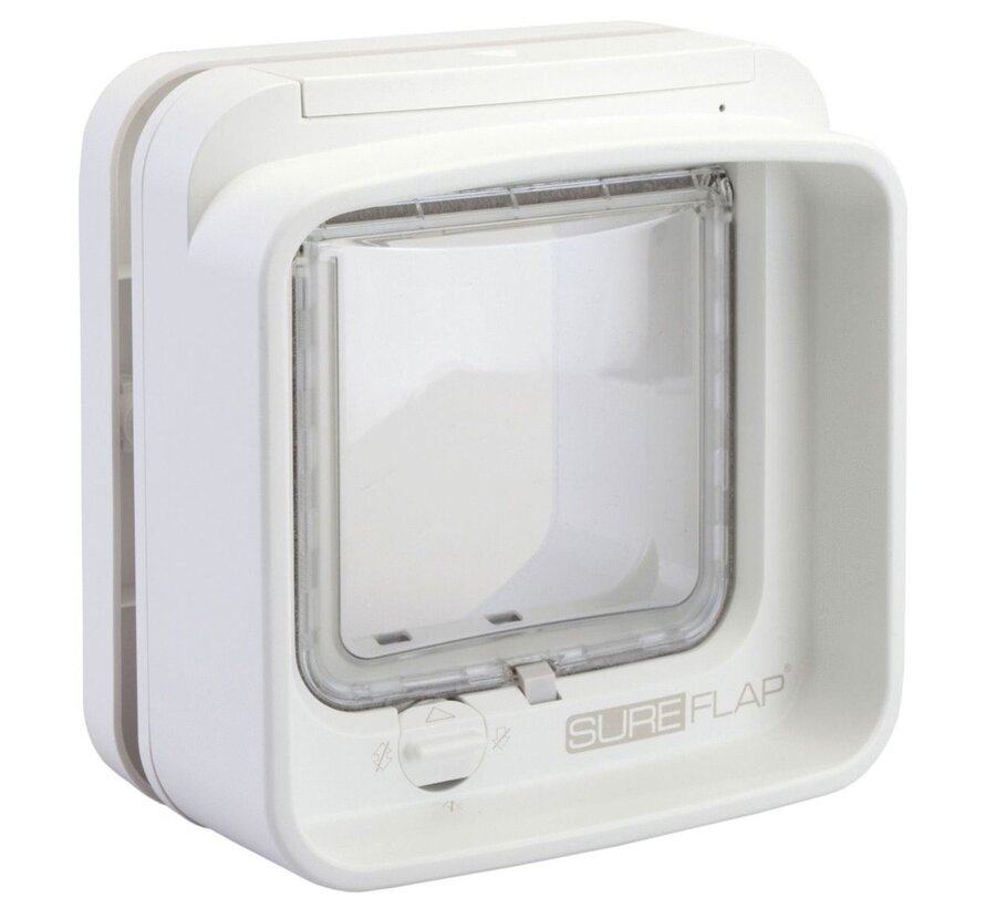 Sureflap Dierenluik Microchip Dualscan - Kattenluik - 20x7x20 cm Wit