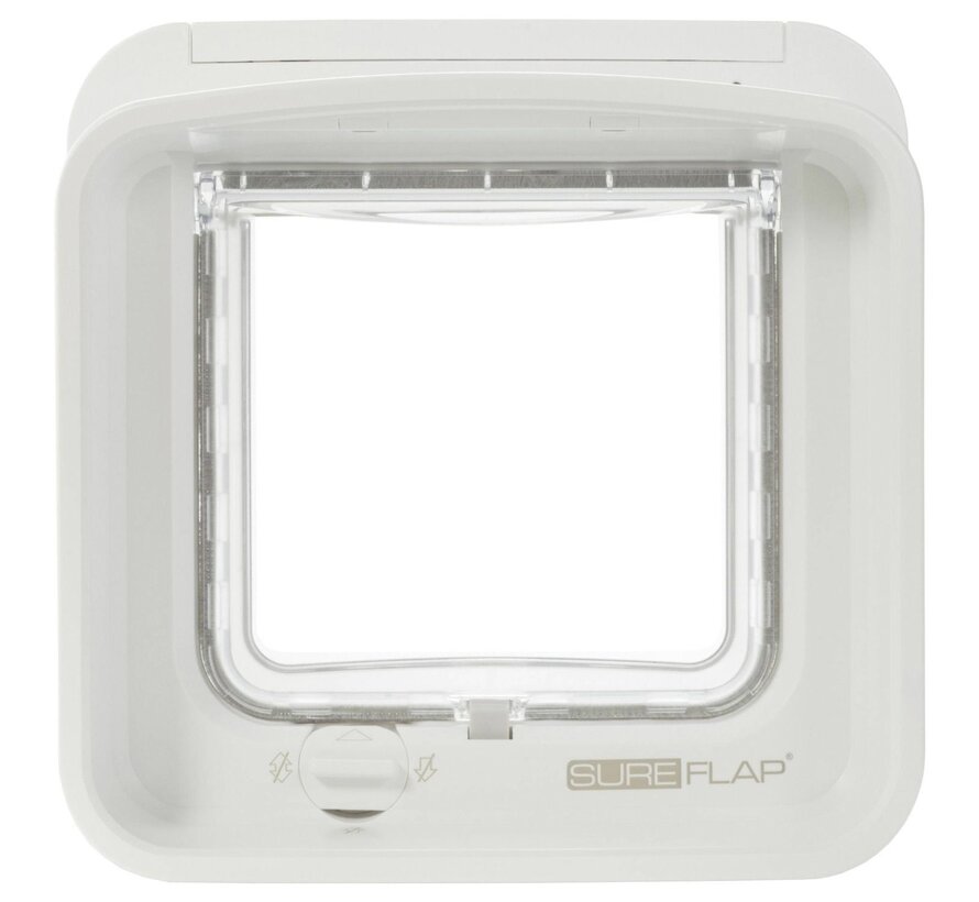 Sureflap Dierenluik Microchip Dualscan - Kattenluik - 20x7x20 cm Wit