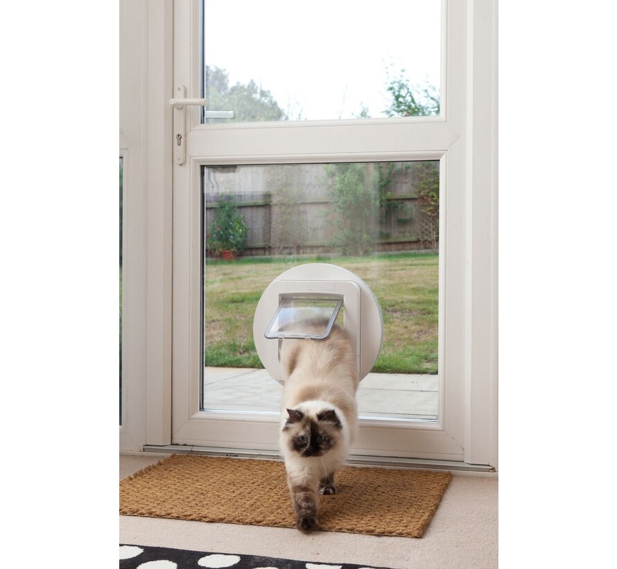 Sureflap Dierenluik Microchip Dualscan - Kattenluik - 20x7x20 cm Wit