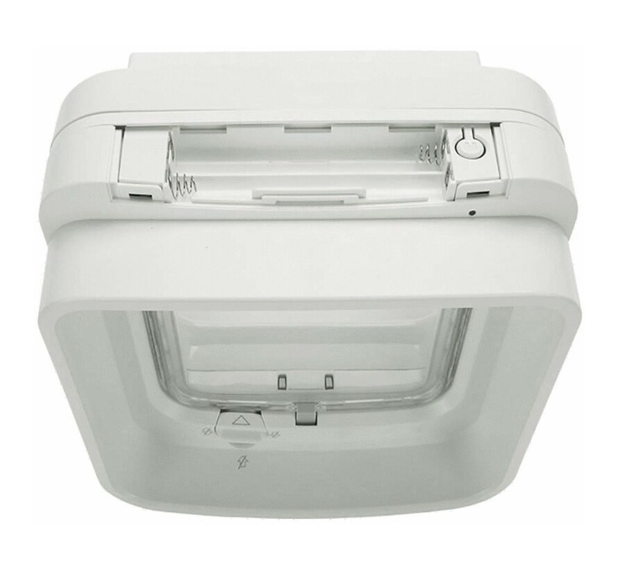 Sureflap Dierenluik Microchip Dualscan - Kattenluik - 20x7x20 cm Wit