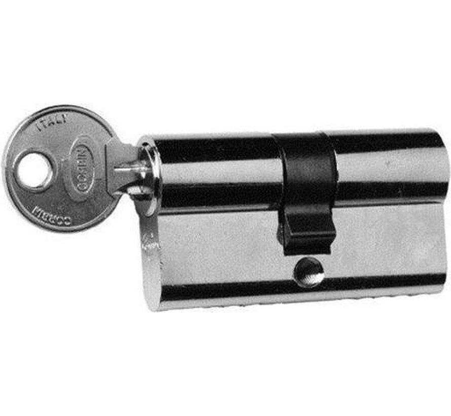Nemef profielcilinder messing glans 30/30 mm gelijksluitend (4 stuks)