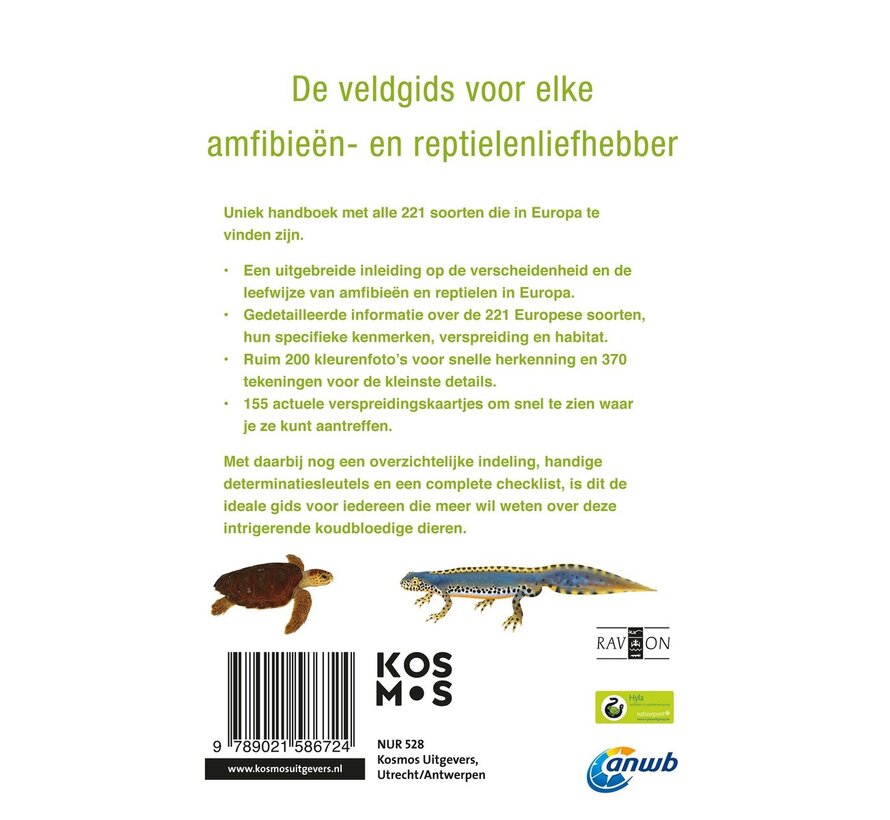 ANWB natuurgidsen - ANWB Amfibie‘n- en reptielengids