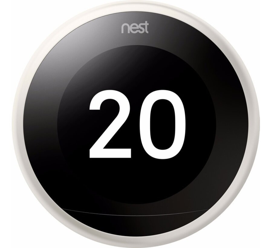 Google Nest Learning Slimme Thermostaat V3 Wit - Tweedehands