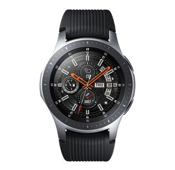 Samsung SAMSUNG Galaxy Watch Golf Edition 46mm Zilver/Zwart Siliconen band