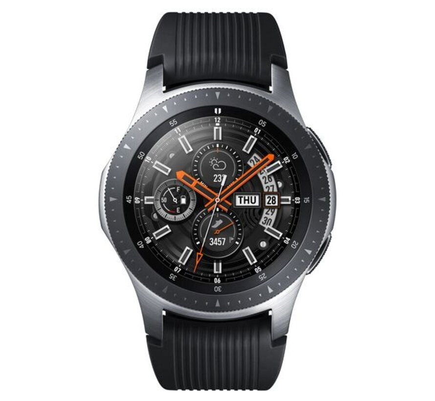 SAMSUNG Galaxy Watch Golf Edition 46mm Zilver/Zwart Siliconen band