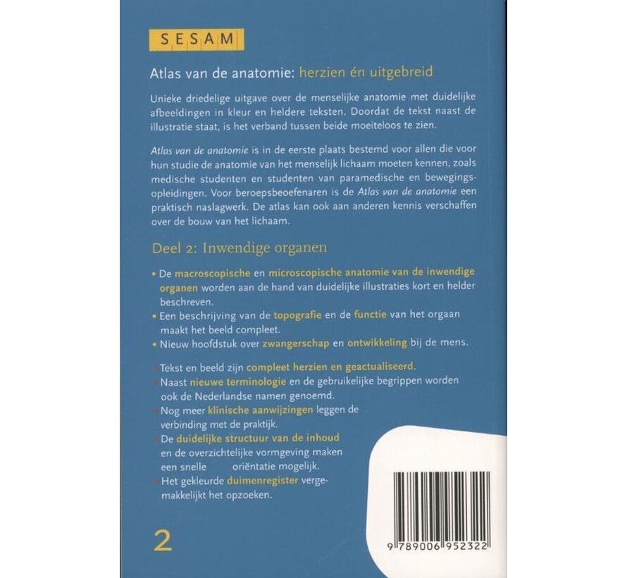 Sesam Atlas van de anatomie 2 Inwendige organen