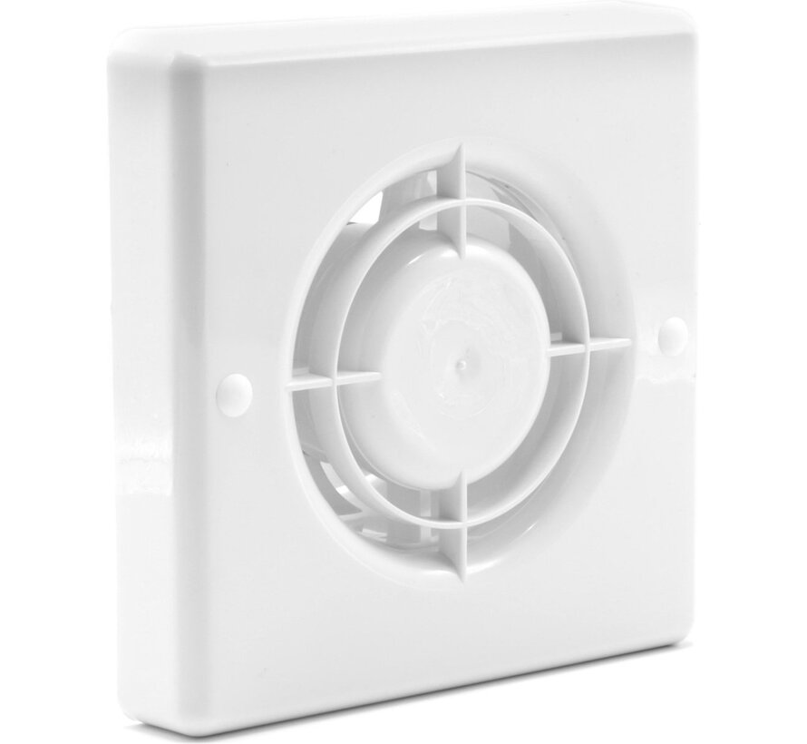 Nedco Kunststoffen Badkamer/Toiletventilator - CR 100 T Wit