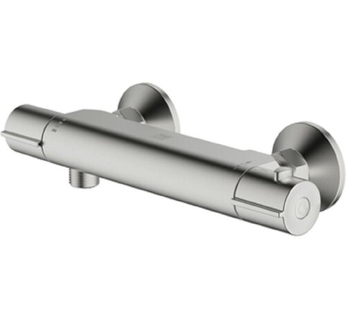 AquaVive AquaVive thermostatische douchekraan Cato 150 mm geborsteld staal