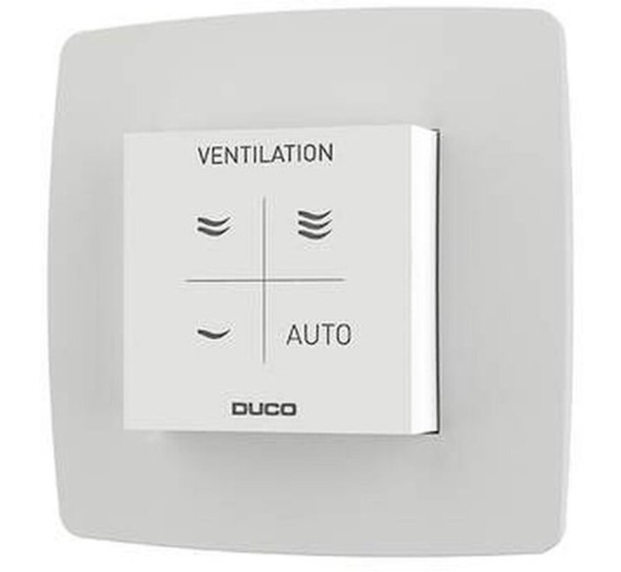 Duco CO2 ruimtesensor met bediening RF/Wired wit