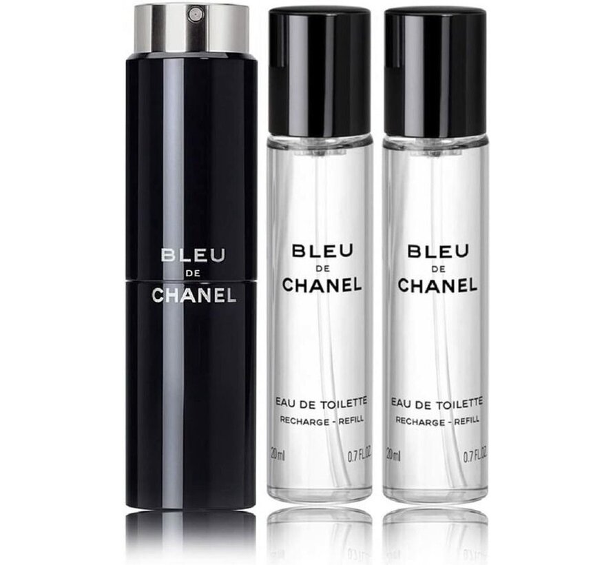 CHANEL Bleu de Chanel Eau de Toilette Twist & Spray (3 x 20 ml)