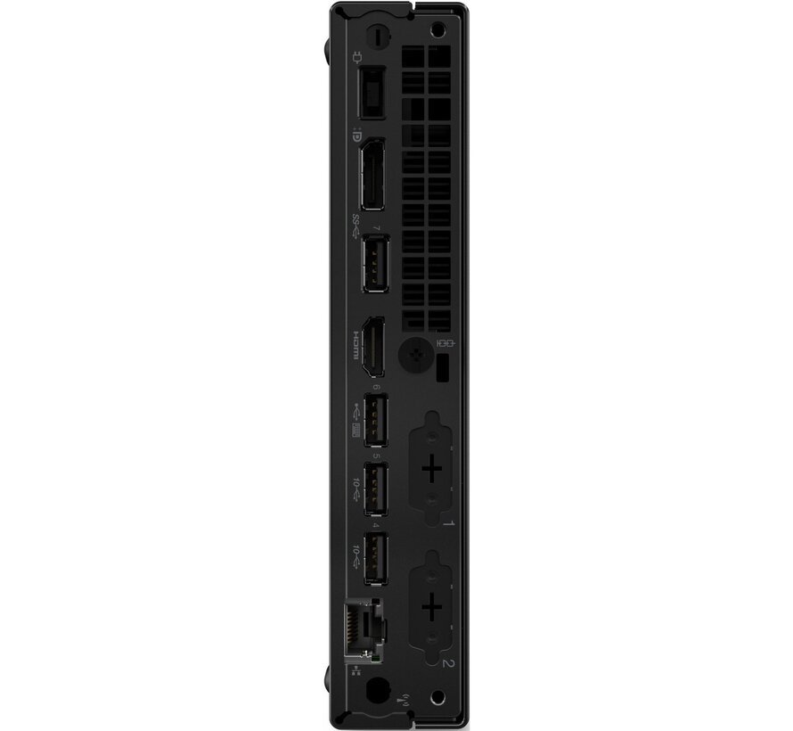 Lenovo ThinkCentre M70q Gen 5 (12TD000HMH) (Zwart | Core i7-14700T | UHD Graphics 770 | 16 GB | 512 GB SSD)
