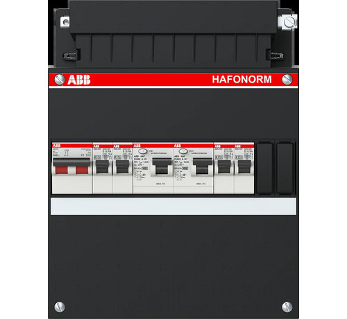 ABB Groepenkast HAD3232-22+H42* geassembleerd Hafonorm 4x achter 2x30mA + HS, 1-f Installatiekast