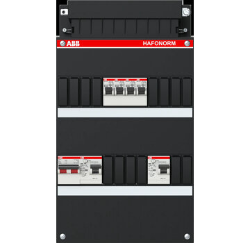 ABB Groepenkast HAD3232-22+H42 geassembleerd Hafonorm 4x achter 2x 30mA + HS, 1-f Installatiekast
