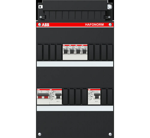 ABB Groepenkast HAD3232-22+H42 geassembleerd Hafonorm 4x achter 2x 30mA + HS, 1-f Installatiekast