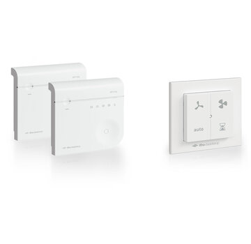 Itho Daalderop Itho Daalderop Optima2 Set met 2x Ventilatie sensor RFT CO2 en Draadloze bediening RFT Auto (1,A,3,T)