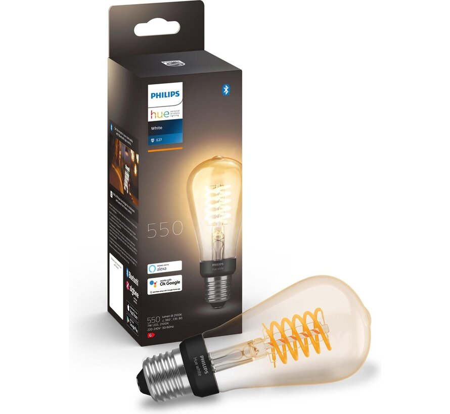 Philips Hue Filament White ST64 E27 Edison