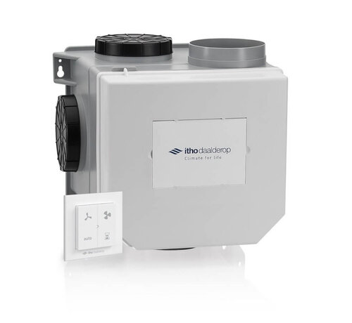 Itho Daalderop CVE-S ECO SE 325 m³/h + vochtsensor en RFT-N bediening - euro stekker - 03-00838