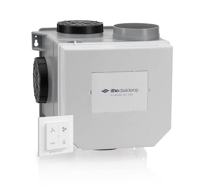 Itho Daalderop CVE-S ECO SE 325 m³/h + vochtsensor en RFT-N bediening - euro stekker - 03-00838