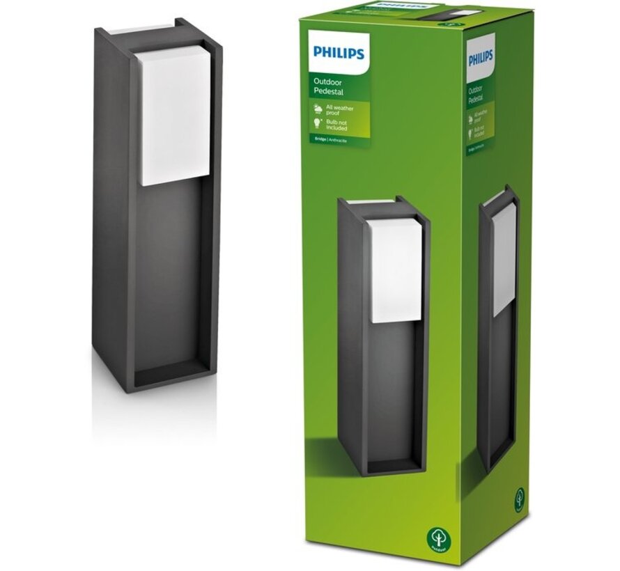 Philips MyGarden Bridge sokkellamp Antraciet klein