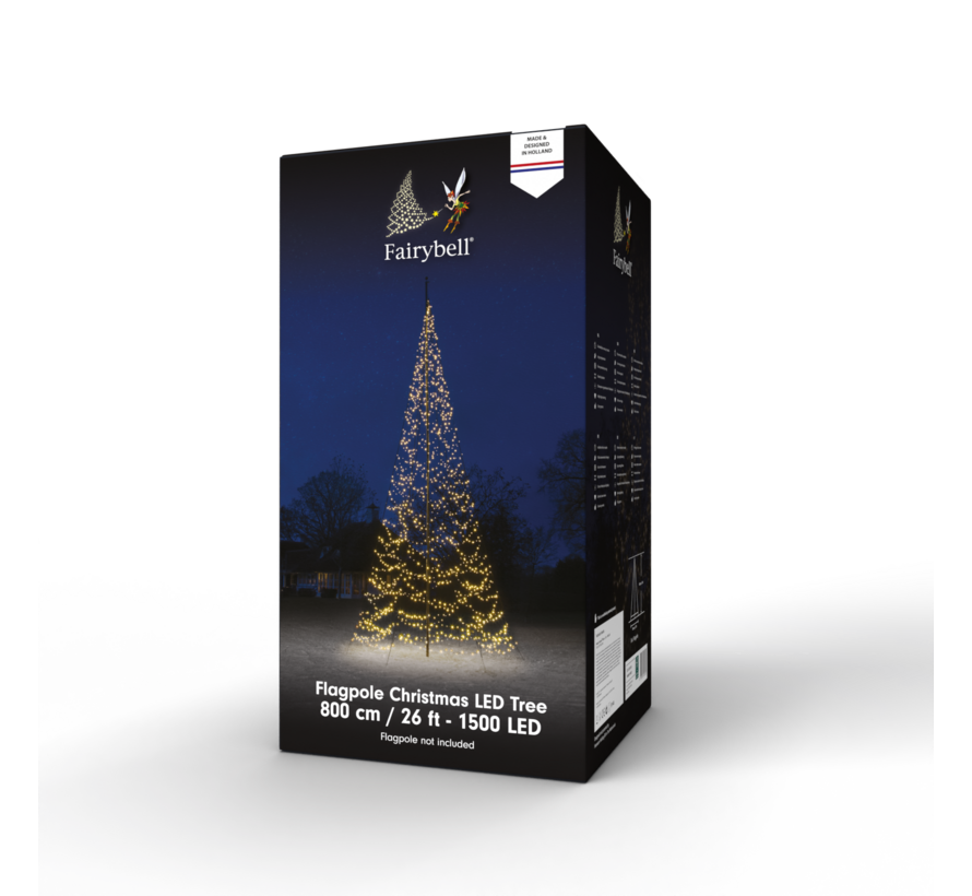 Fairybell | 8 meter | 1500 LED-lampjes | Warm wit