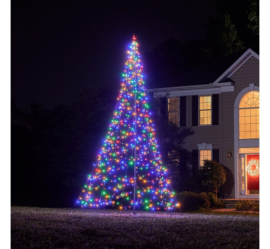 Fairybell | 4 meter | 640 LED-lampjes | Inclusief mast | Multi colour