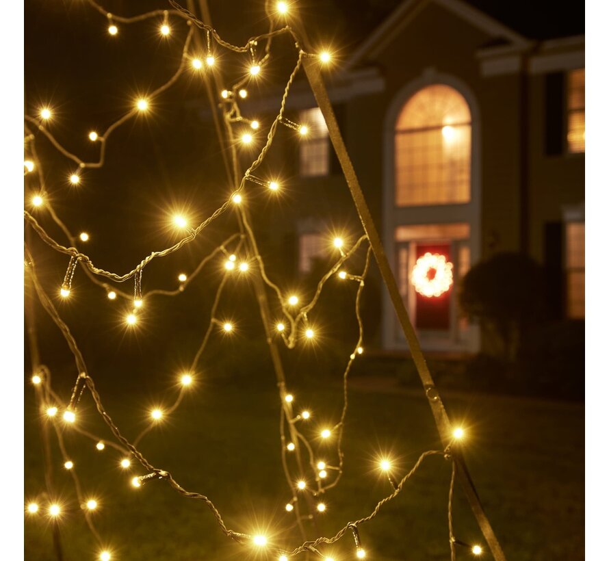 Fairybell | 4 meter | 640 LED-lampjes | Inclusief mast | Warm wit